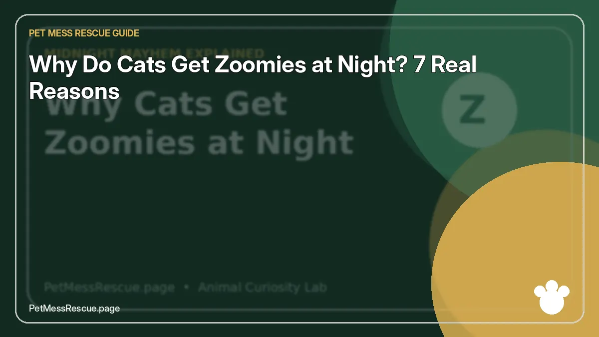 Why cats get zoomies at night