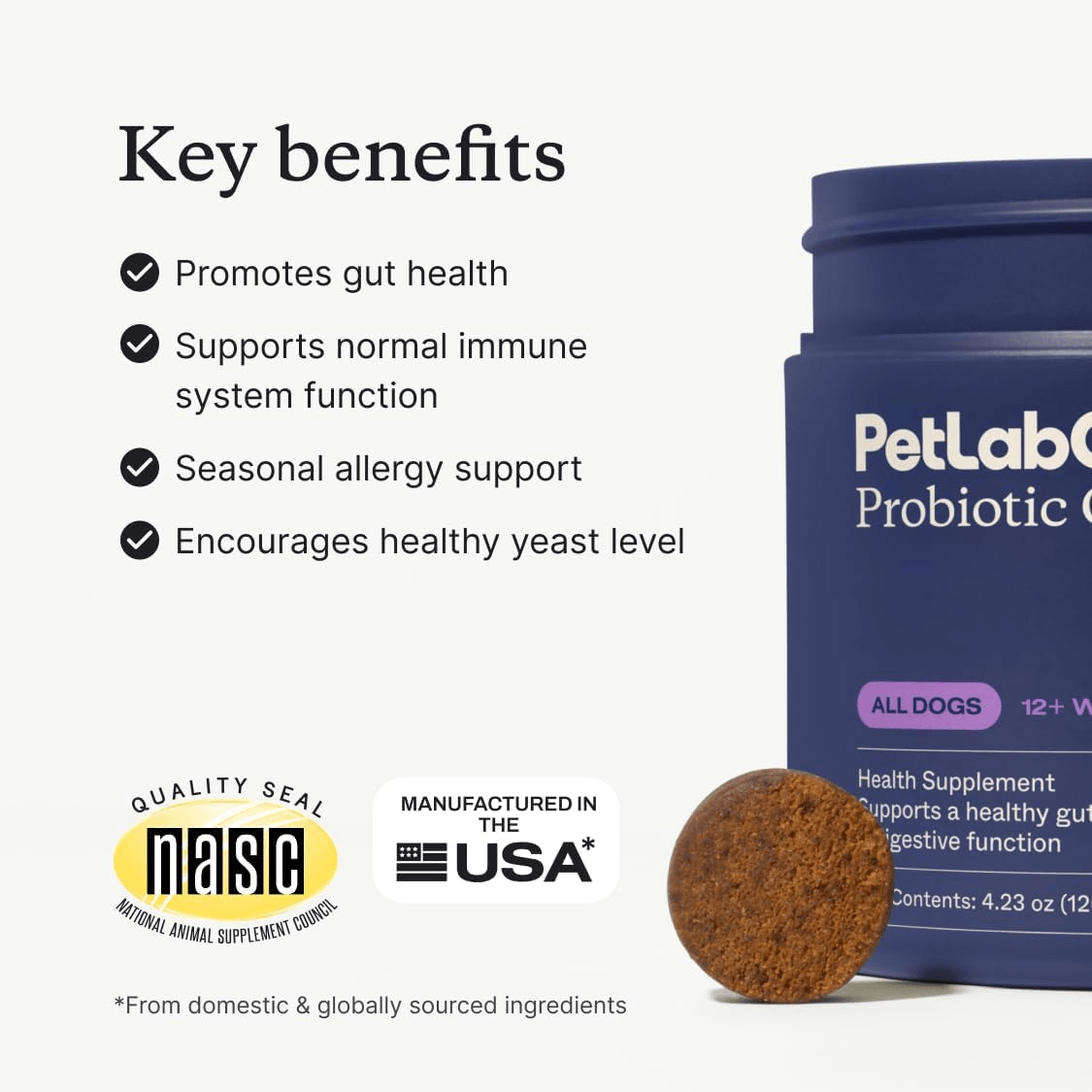 PetLab Co. Probiotic Chews for Dogs, 30 Soft Chews, Salmon product detail 2