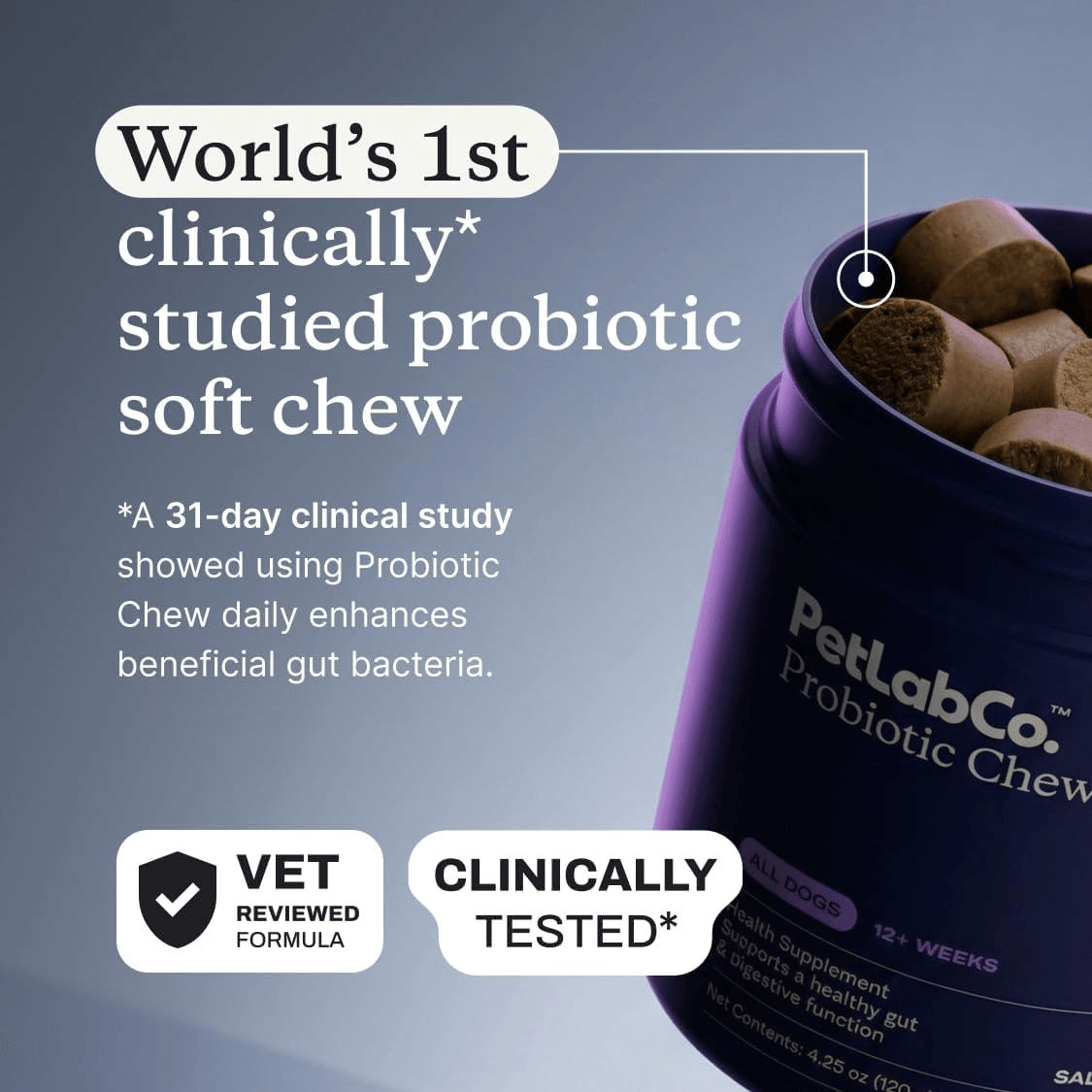 PetLab Co. Probiotic Chews for Dogs, 30 Soft Chews, Salmon product detail 4