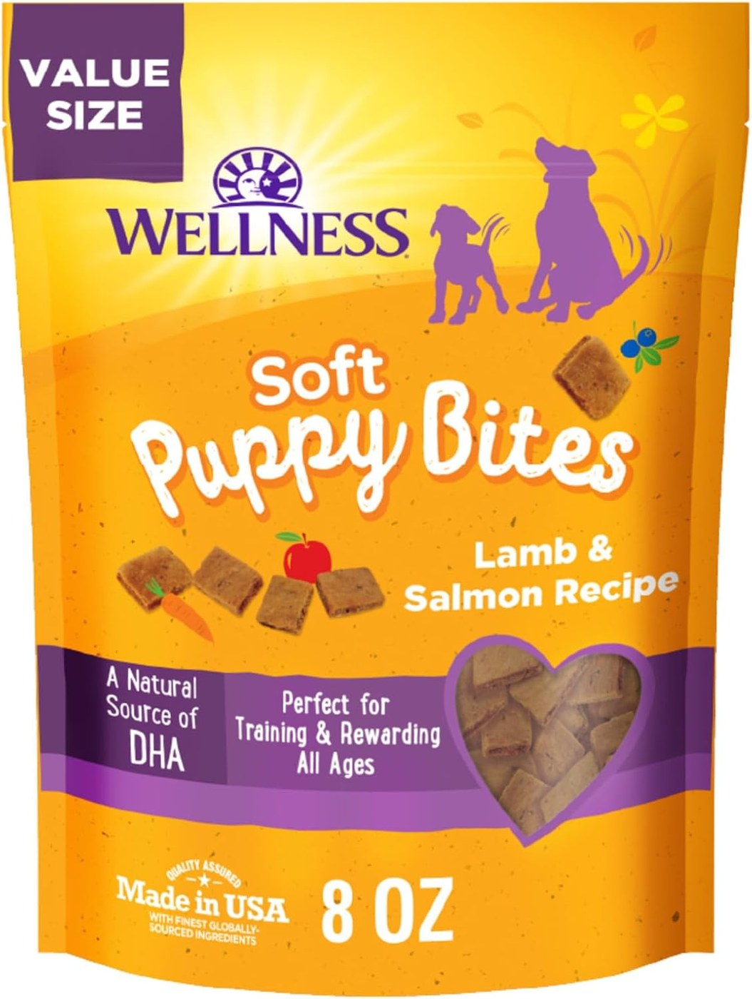Wellness Soft Puppy Bites Lamb & Salmon Recipe Dog Training Treats product image