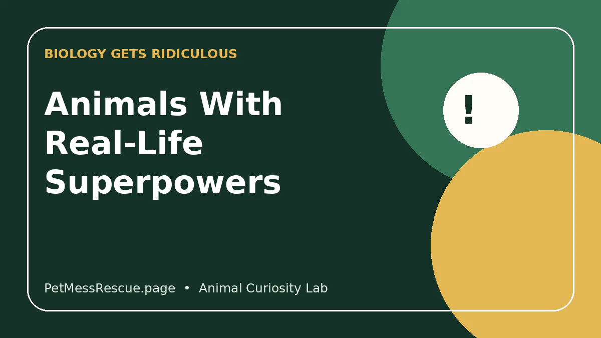 Contextual photograph of 9 Animals With Real-Life Superpowers That Sound Impossible