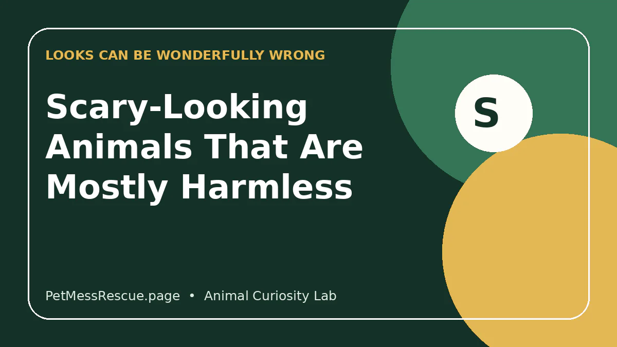 Contextual photograph of 8 Scary-Looking Animals That Are Mostly Harmless to Humans