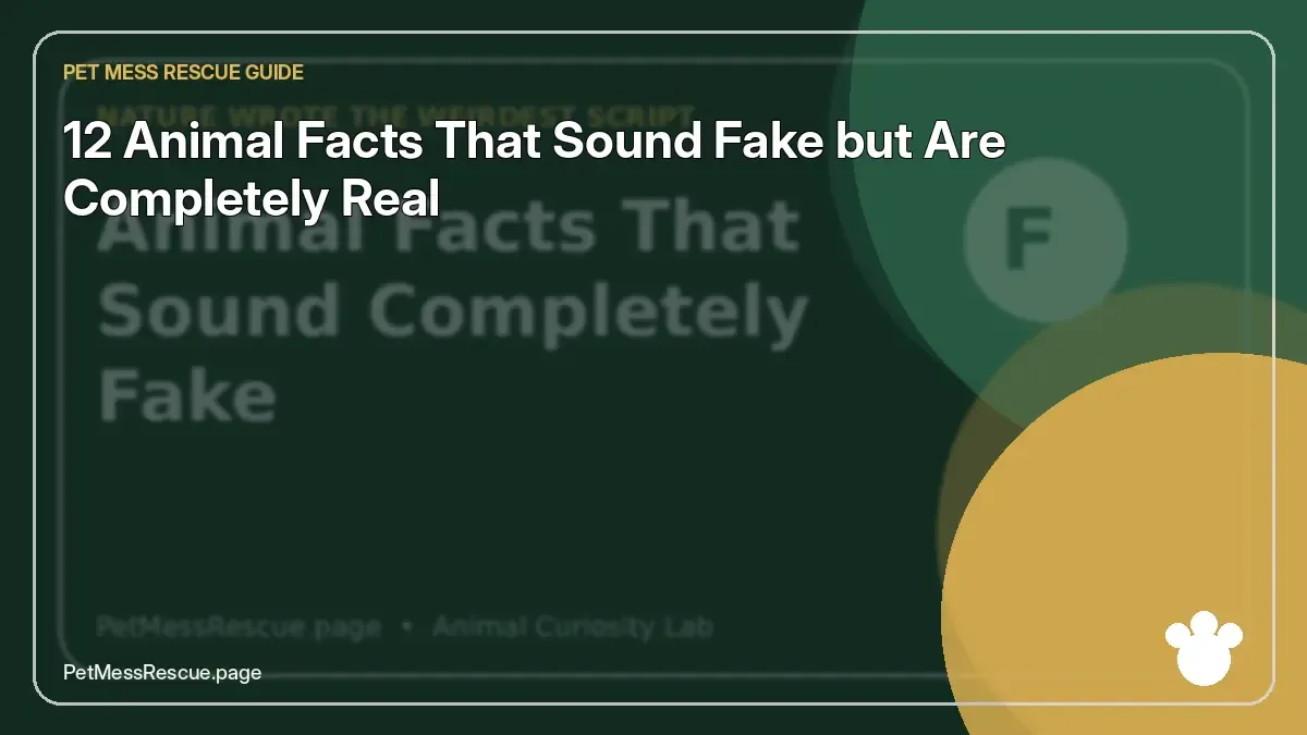 Contextual photograph of Animal facts that sound fake