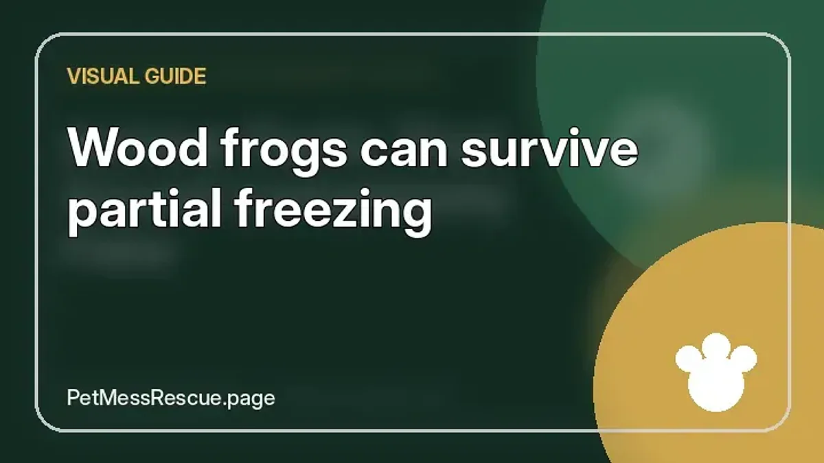 Contextual photograph of Wood frogs can survive partial freezing