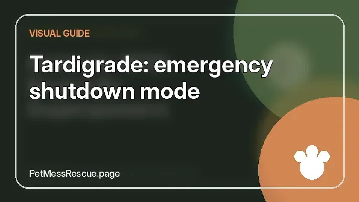Contextual photograph of Tardigrade: emergency shutdown mode