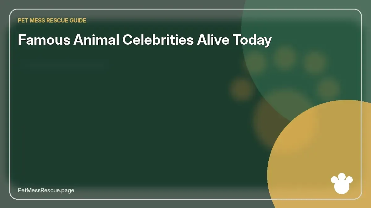 Contextual photograph of Famous Animal Celebrities Alive Today