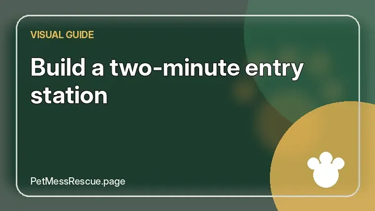 Contextual photograph of Build a two-minute entry station