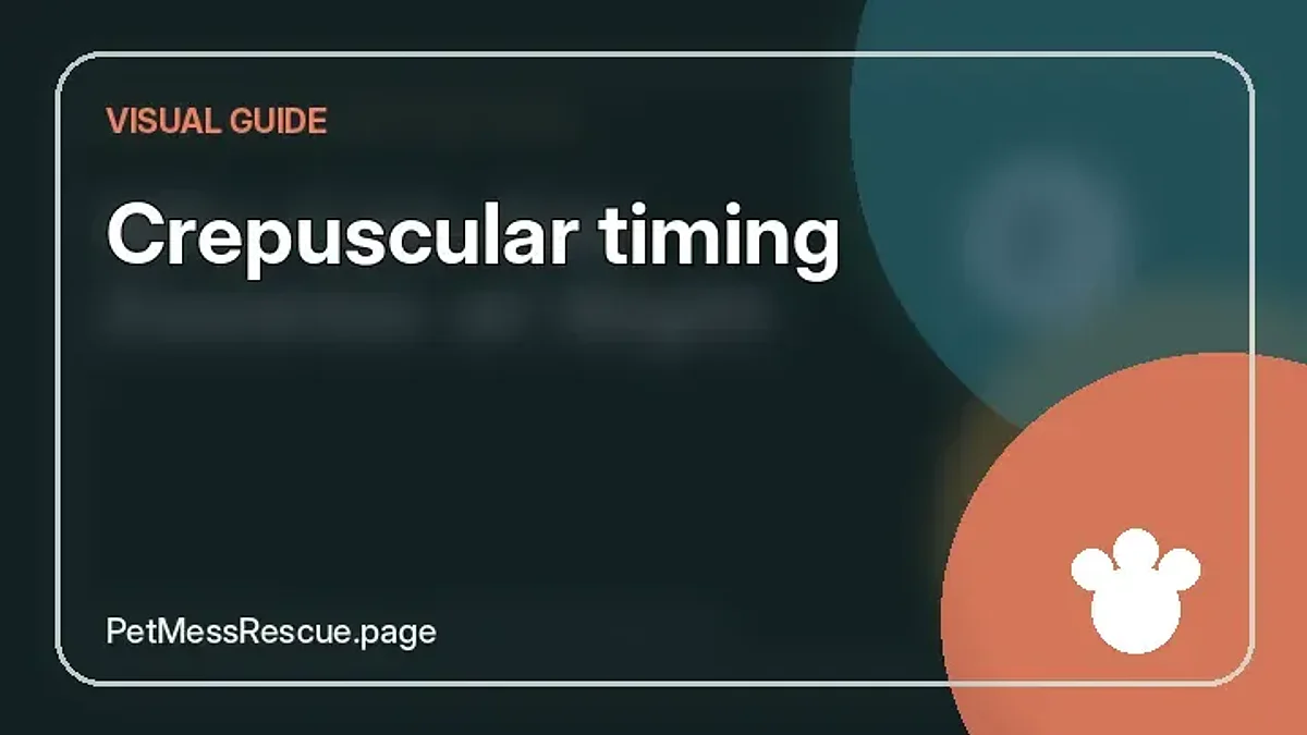 Contextual photograph of Crepuscular timing