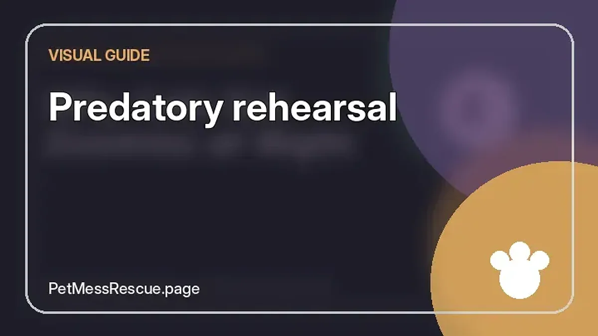 Contextual photograph of Predatory rehearsal