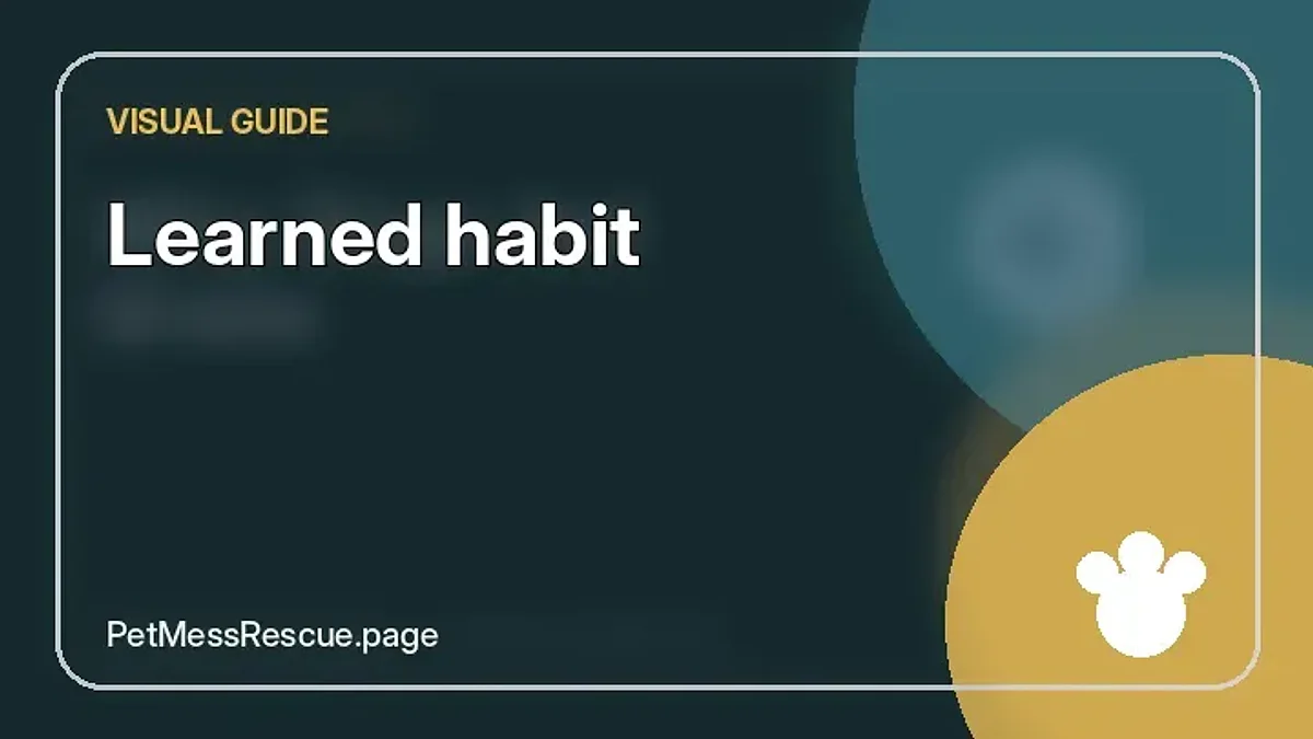 Contextual photograph of Learned habit